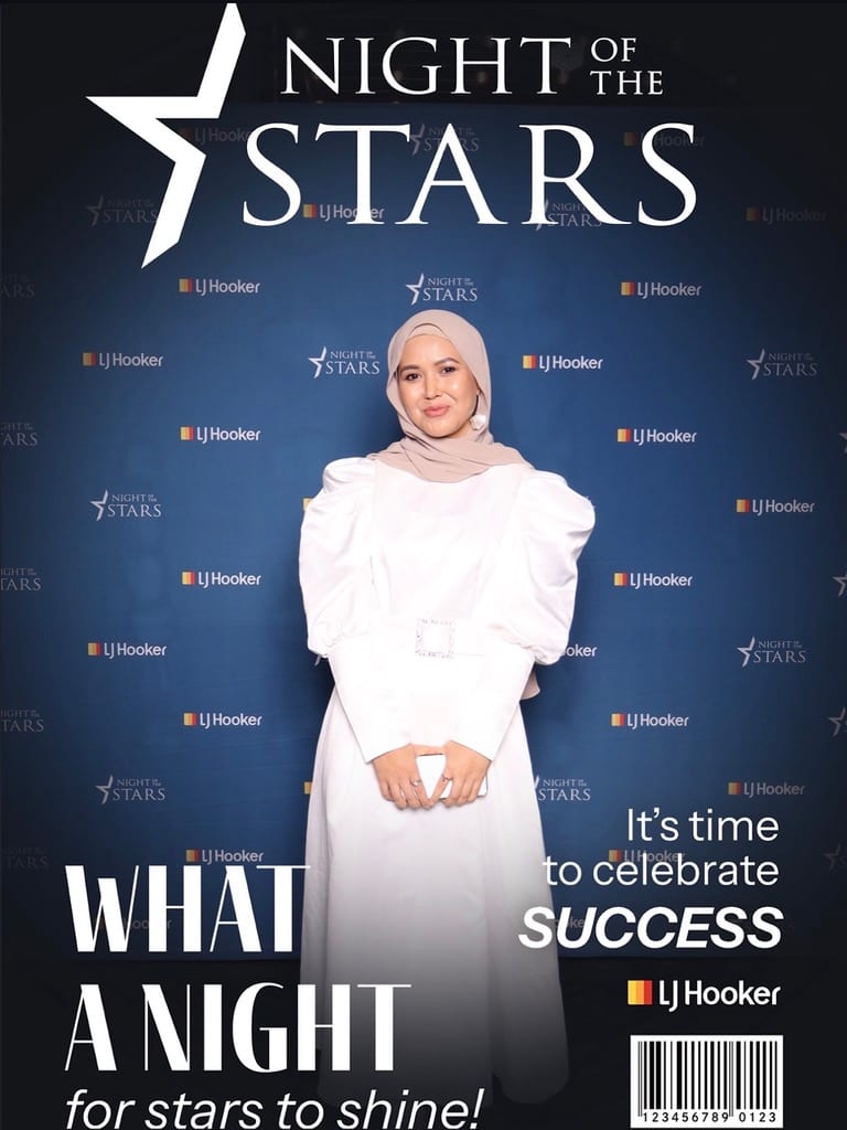 Fatima Yazdani at an LJ Hooker awards night.